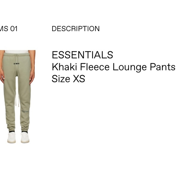 Fear of God Essentials Fleece Lounge Pants - Picture 8 of 8